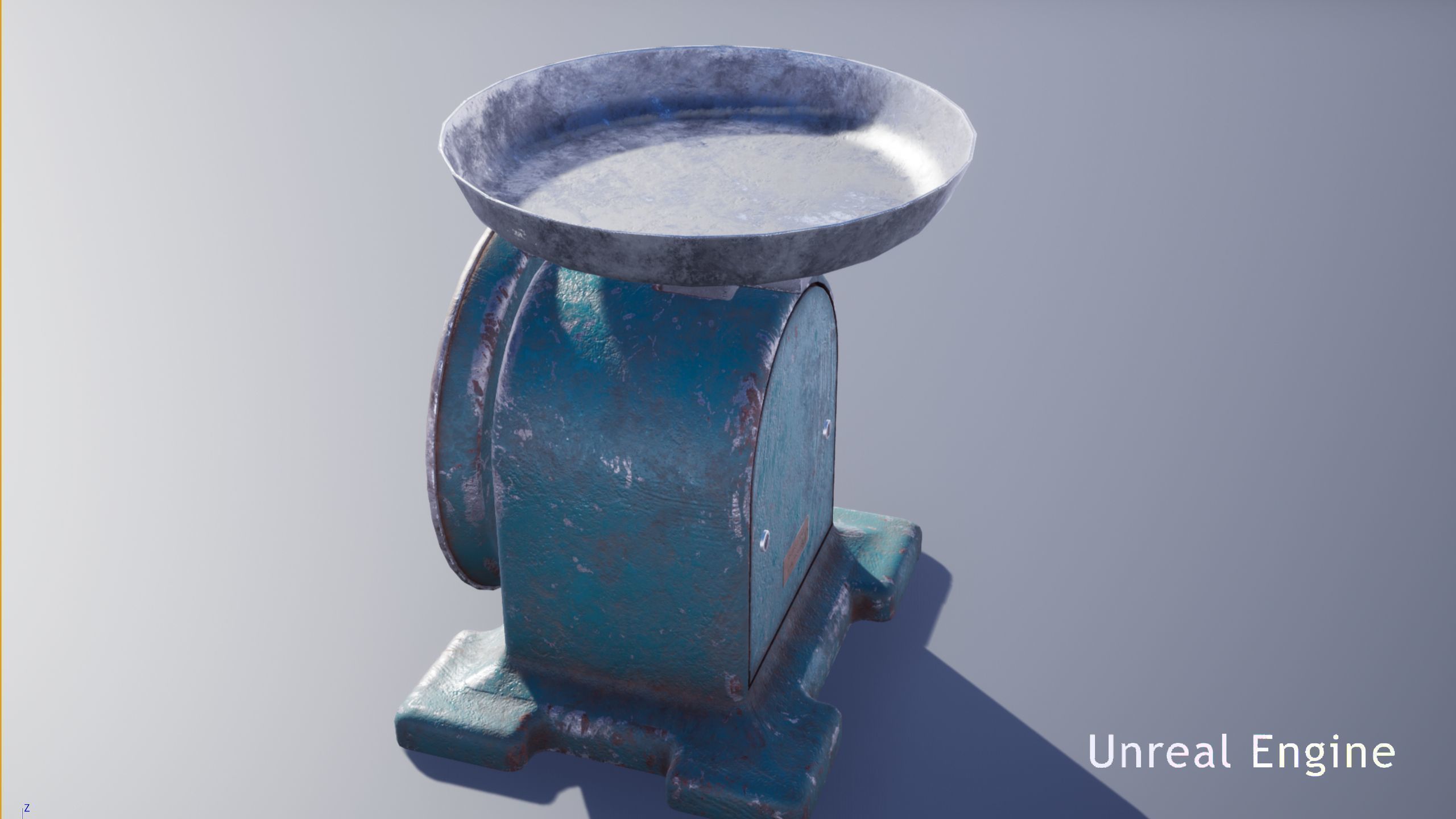 Vintage Kitchen Scale Low-poly 3D model_28