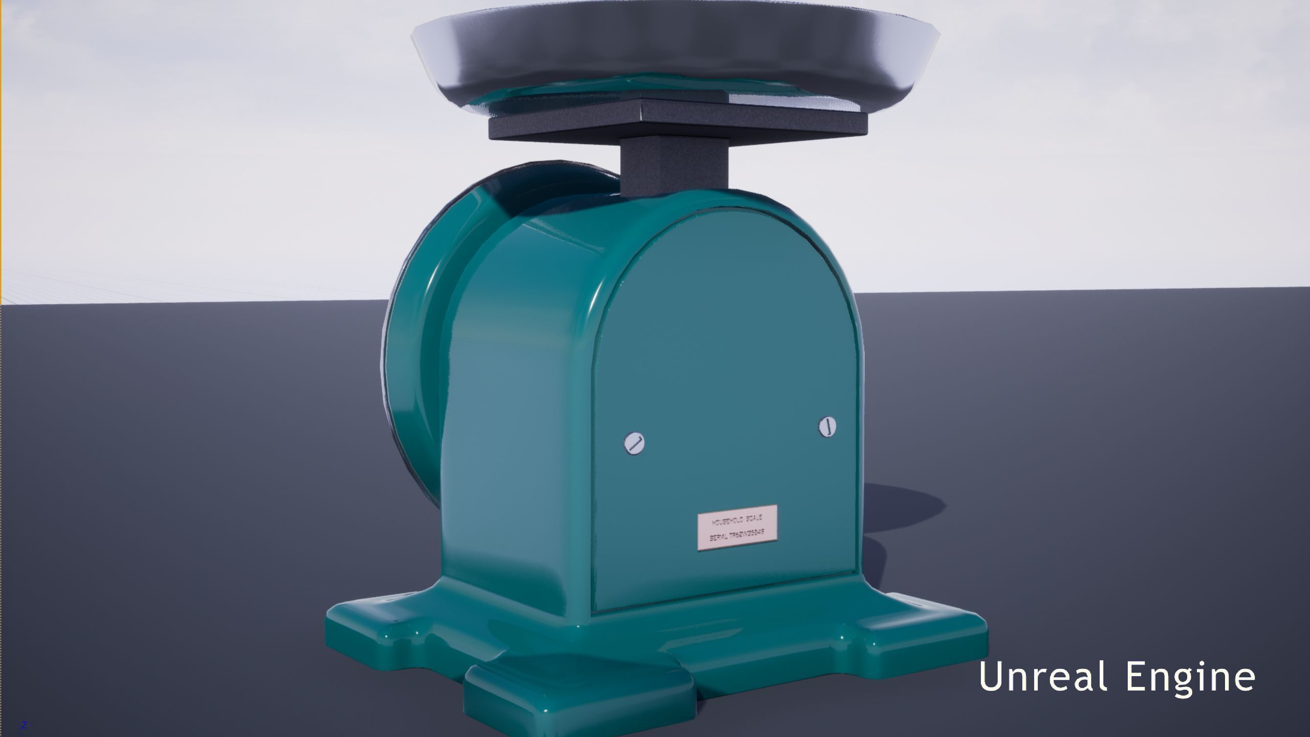 Vintage Kitchen Scale Low-poly 3D model_25