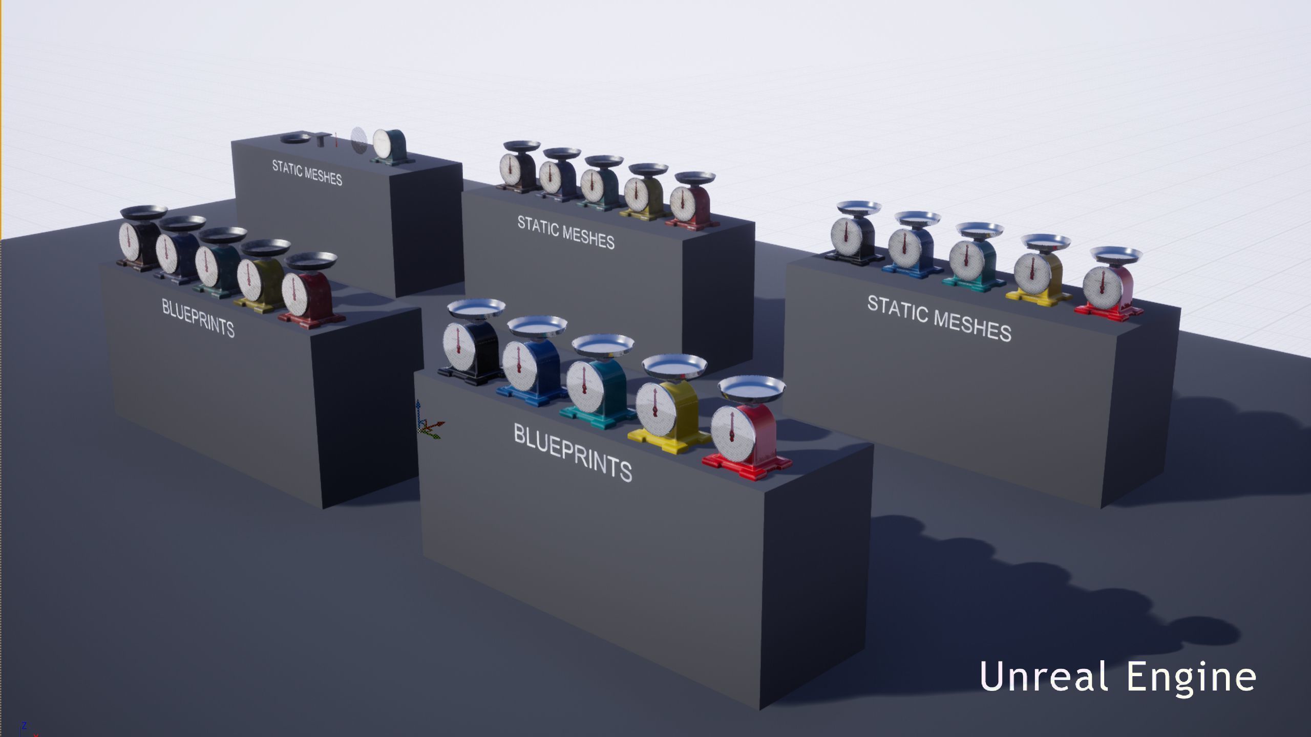 Vintage Kitchen Scale Low-poly 3D model_29