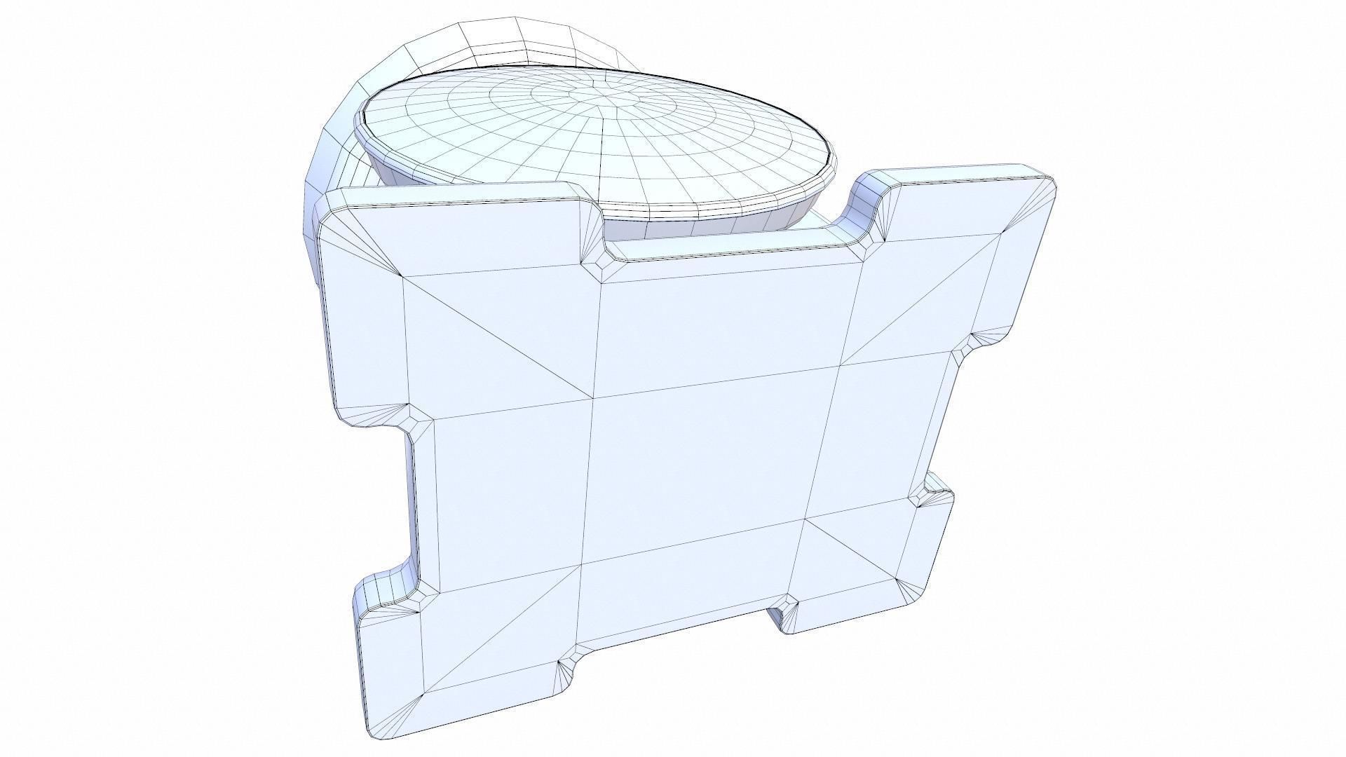 Vintage Kitchen Scale Low-poly 3D model_41
