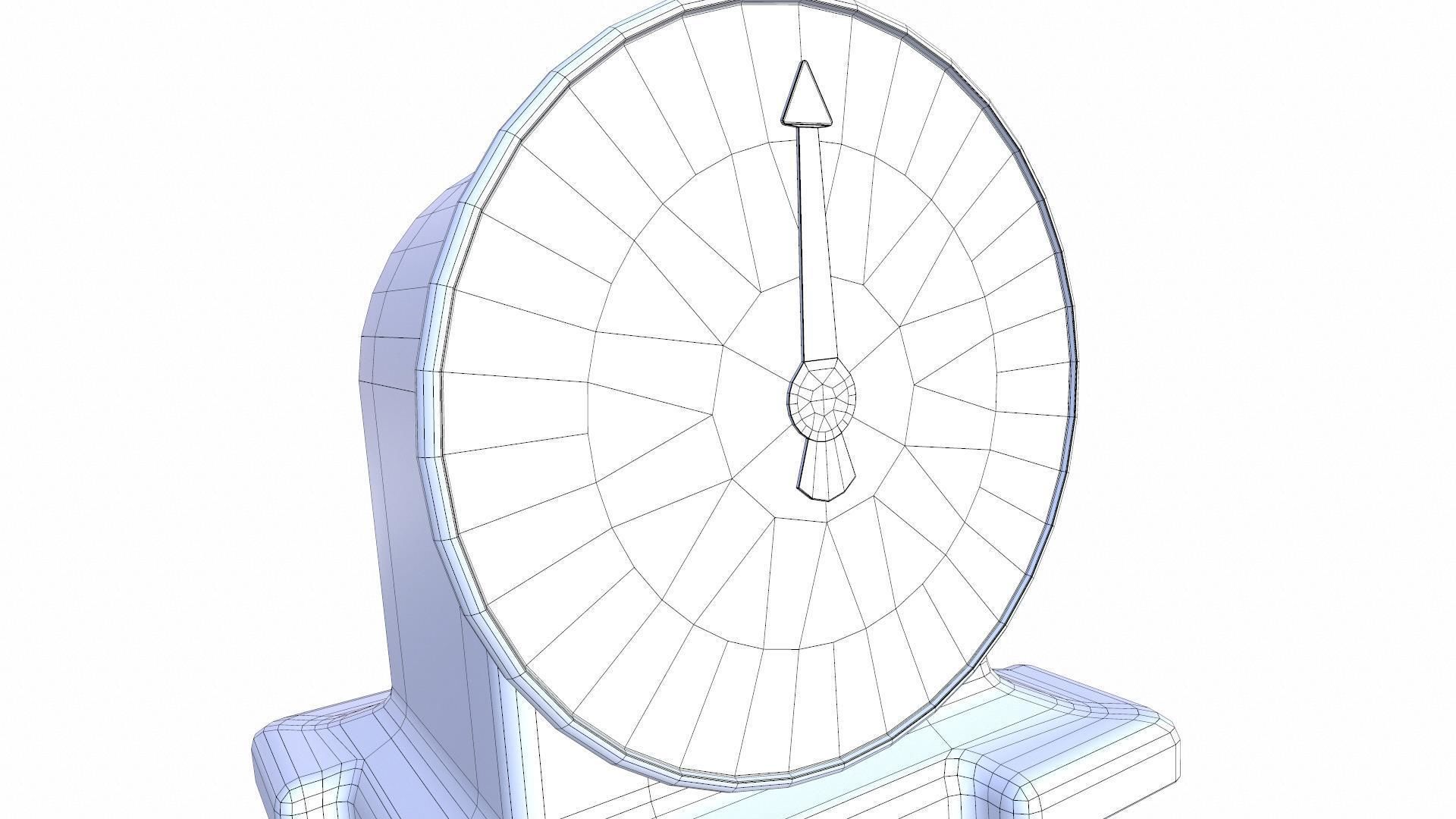 Vintage Kitchen Scale Low-poly 3D model_42