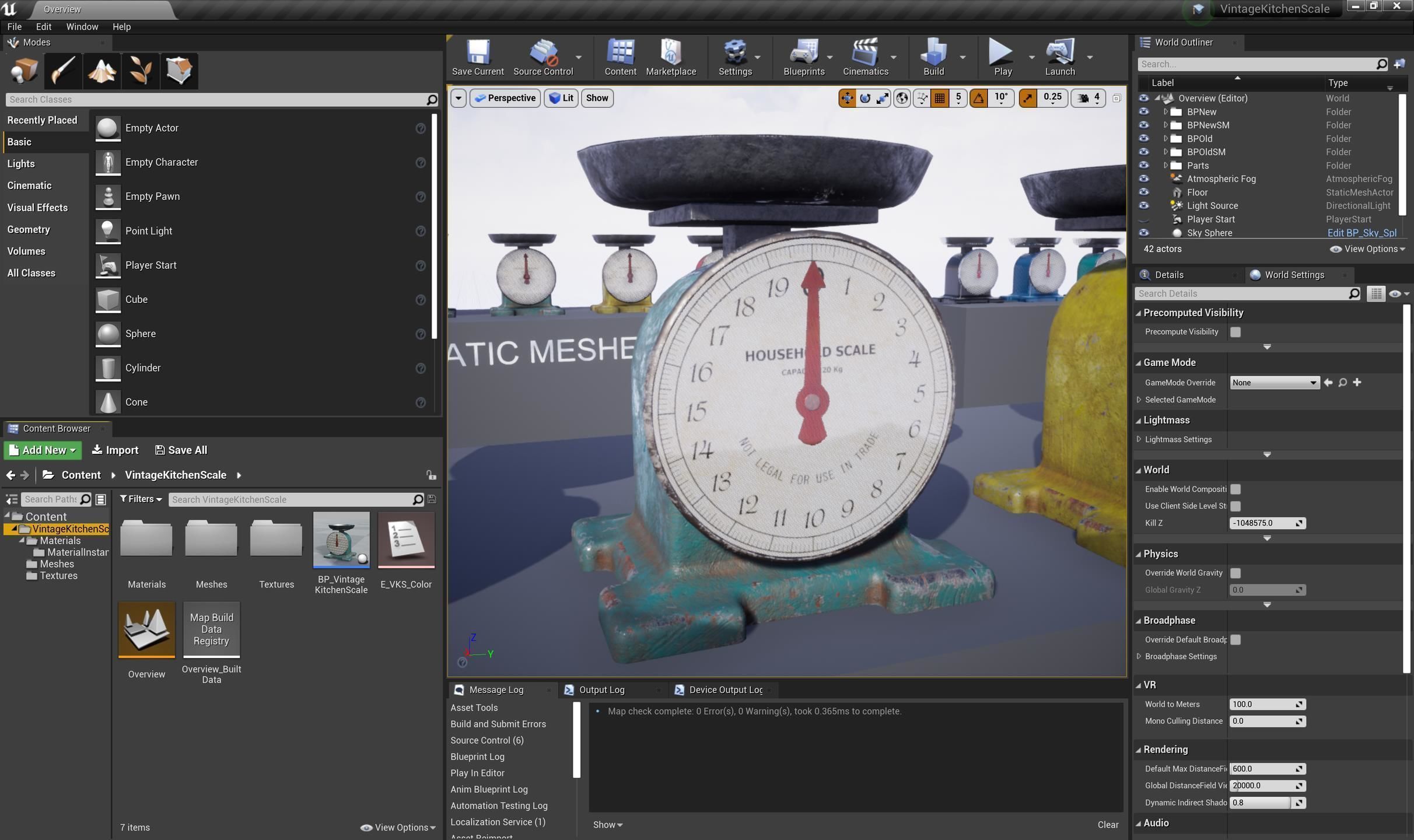 Vintage Kitchen Scale Low-poly 3D model_35