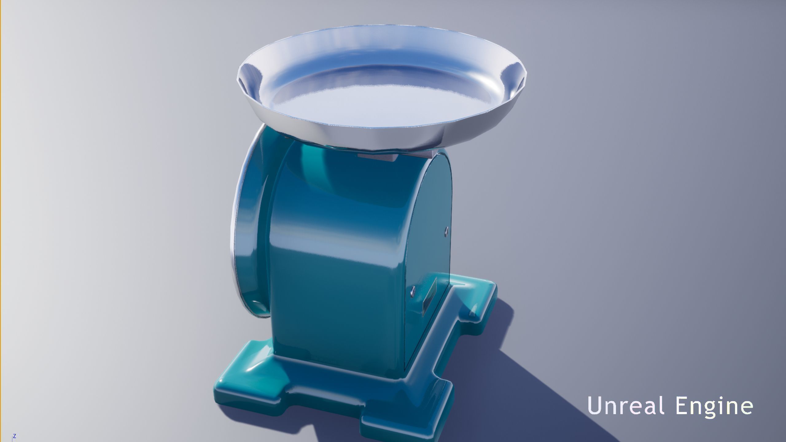 Vintage Kitchen Scale Low-poly 3D model_27