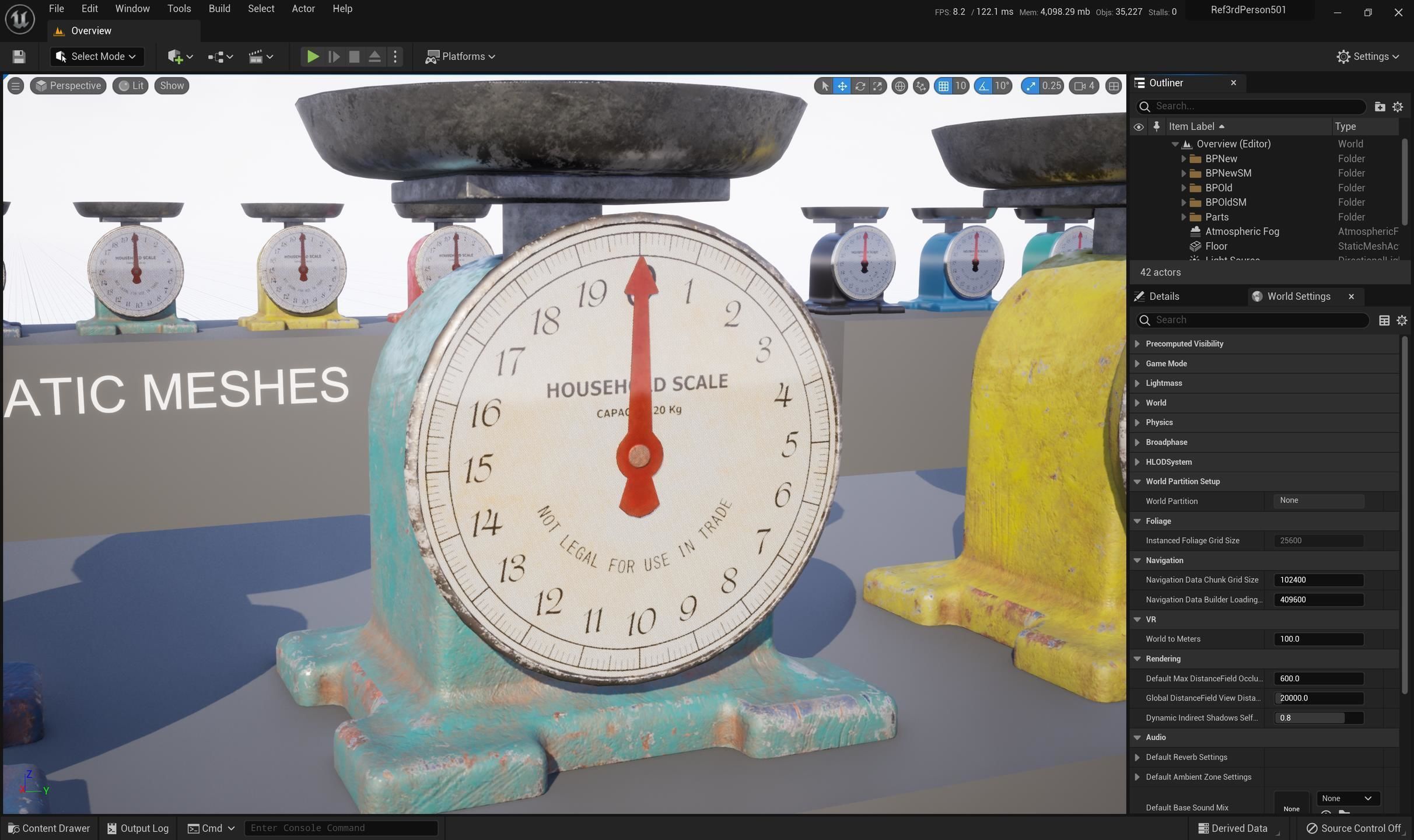 Vintage Kitchen Scale Low-poly 3D model_36