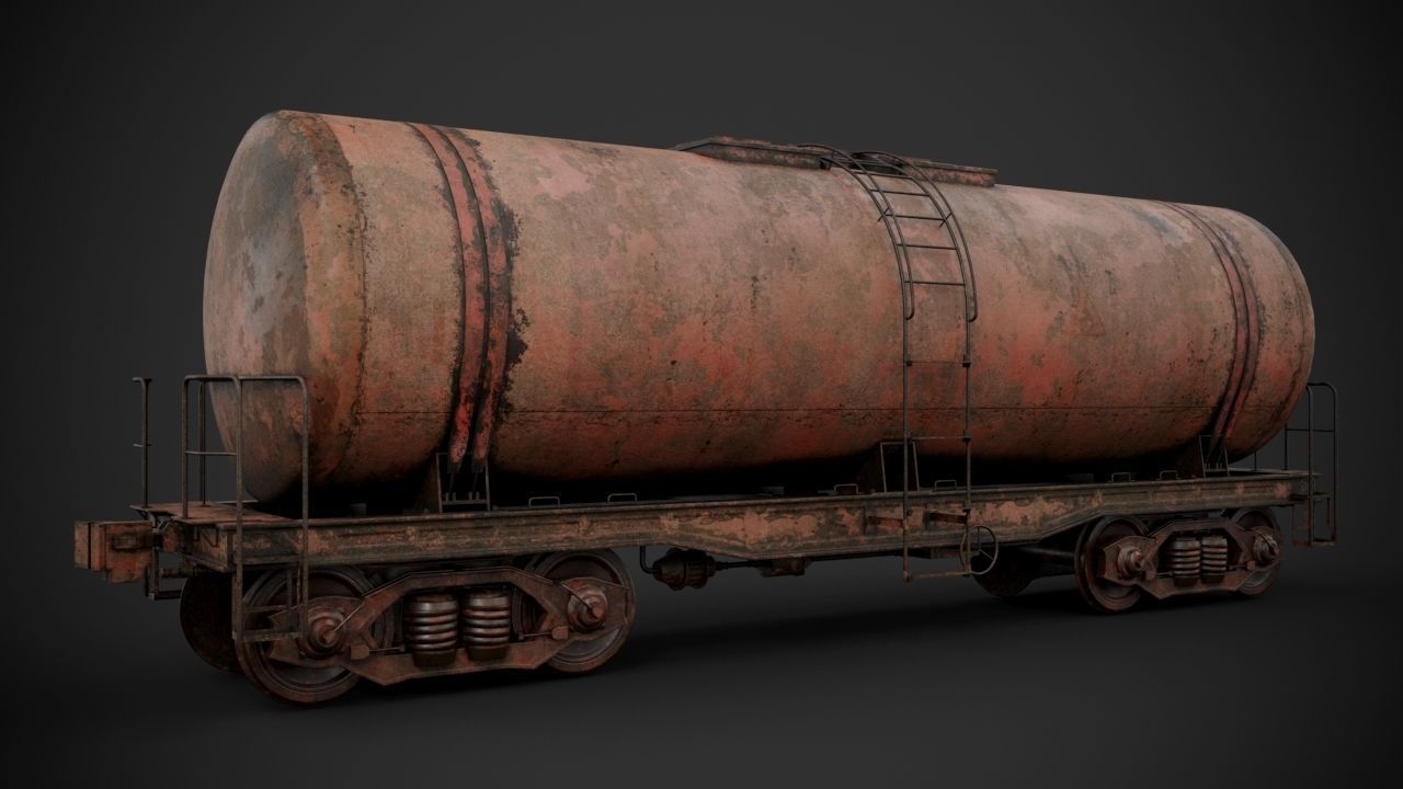 Rail tank car 3D model_7