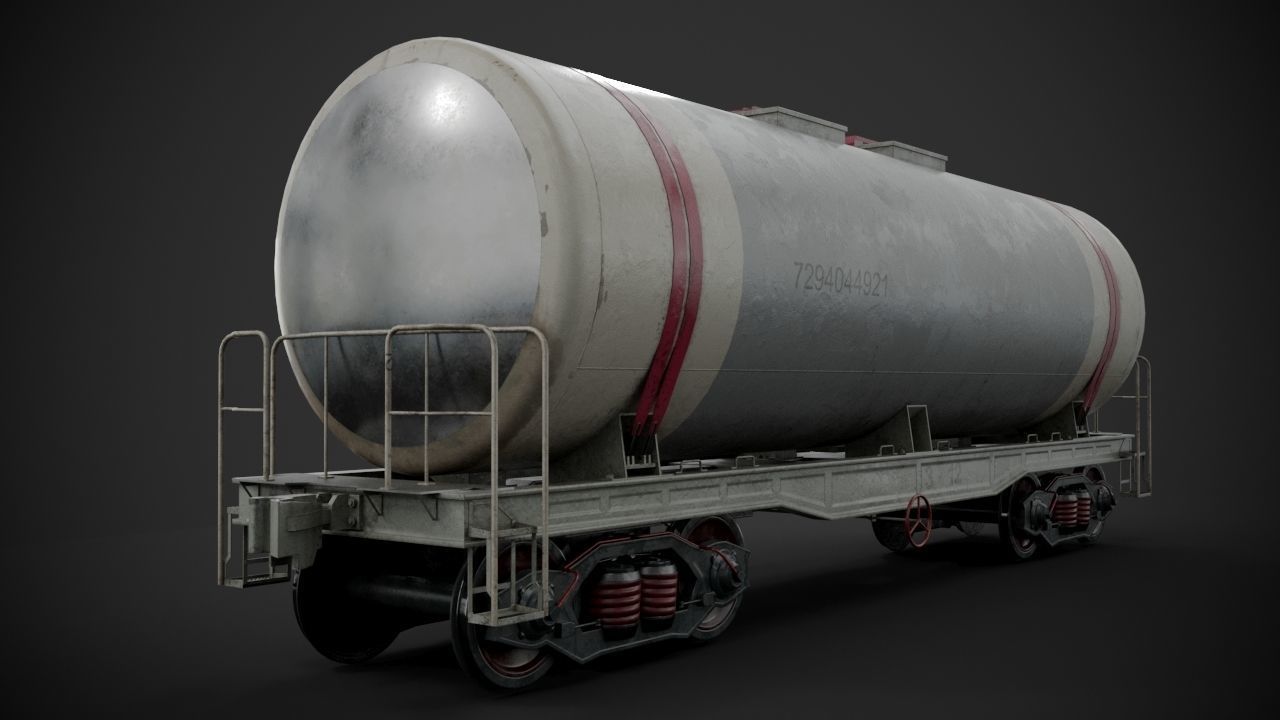 Rail tank car 3D model_4