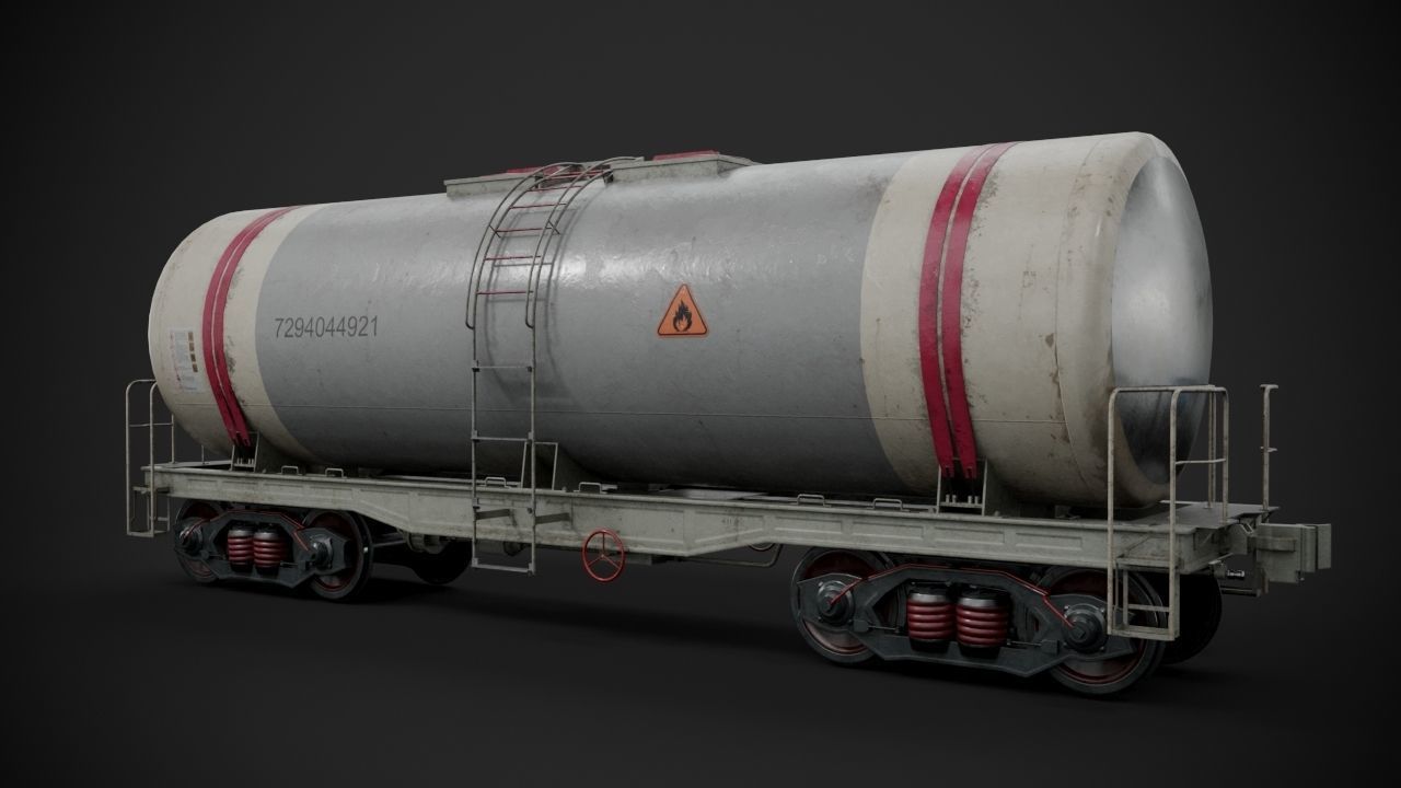 Rail tank car 3D model_3