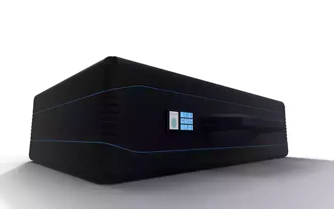 Futuristic Briefcase Free low-poly 3D model