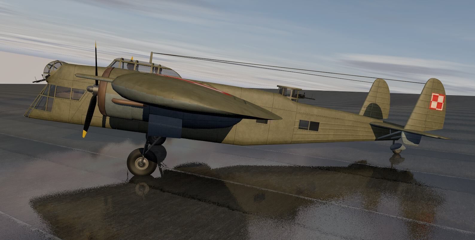 PZL P-30 Zubr - LWS-6 Bison 3D model_2