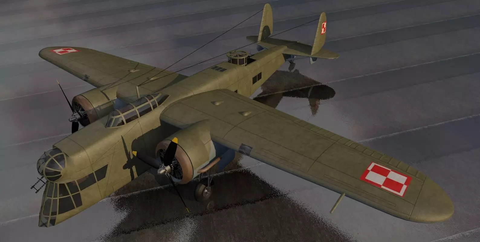 PZL P-30 Zubr - LWS-6 Bison 3D model_0