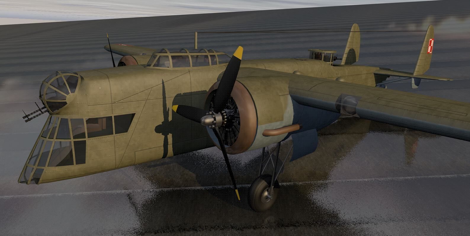 PZL P-30 Zubr - LWS-6 Bison 3D model_7