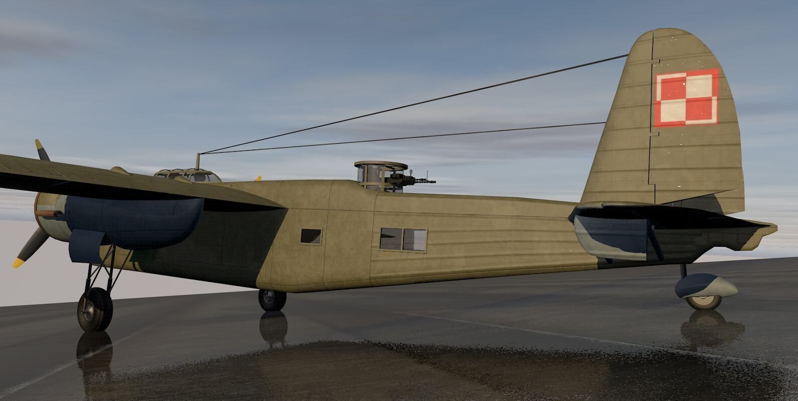 PZL P-30 Zubr - LWS-6 Bison 3D model_6