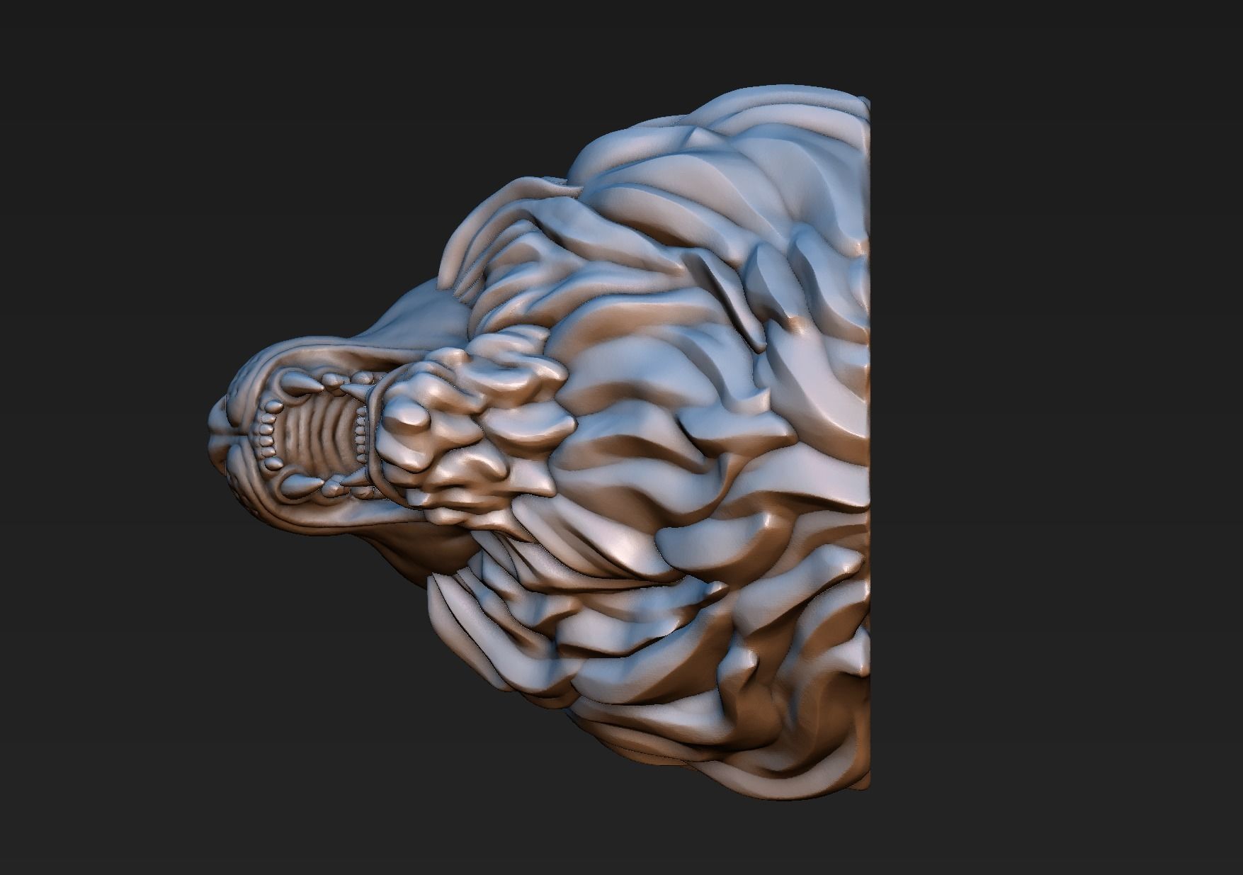 Lion Head 3D print model_14