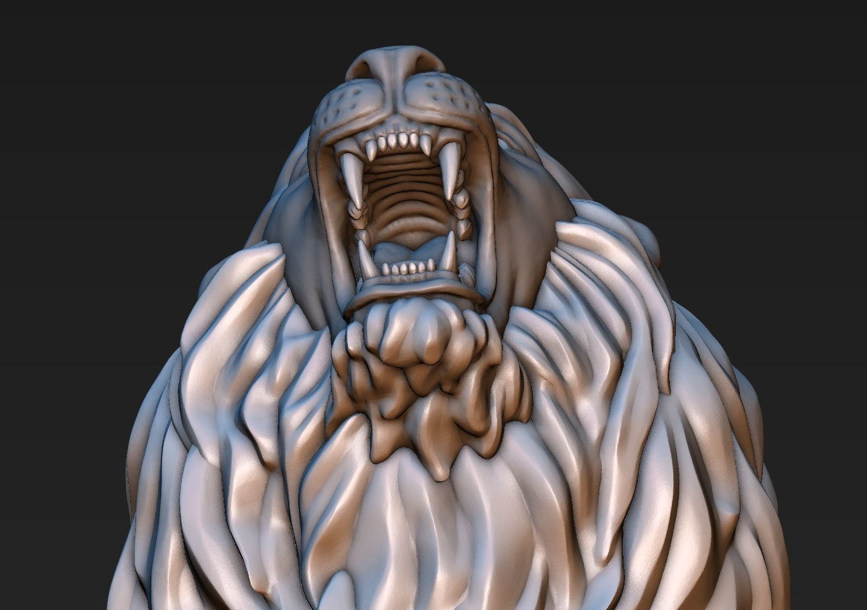 Lion Head 3D print model_17