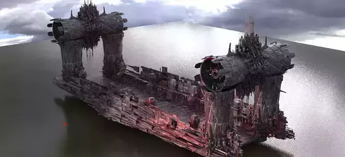 Ancient Sci-Fi ruin Bridge Huge 2