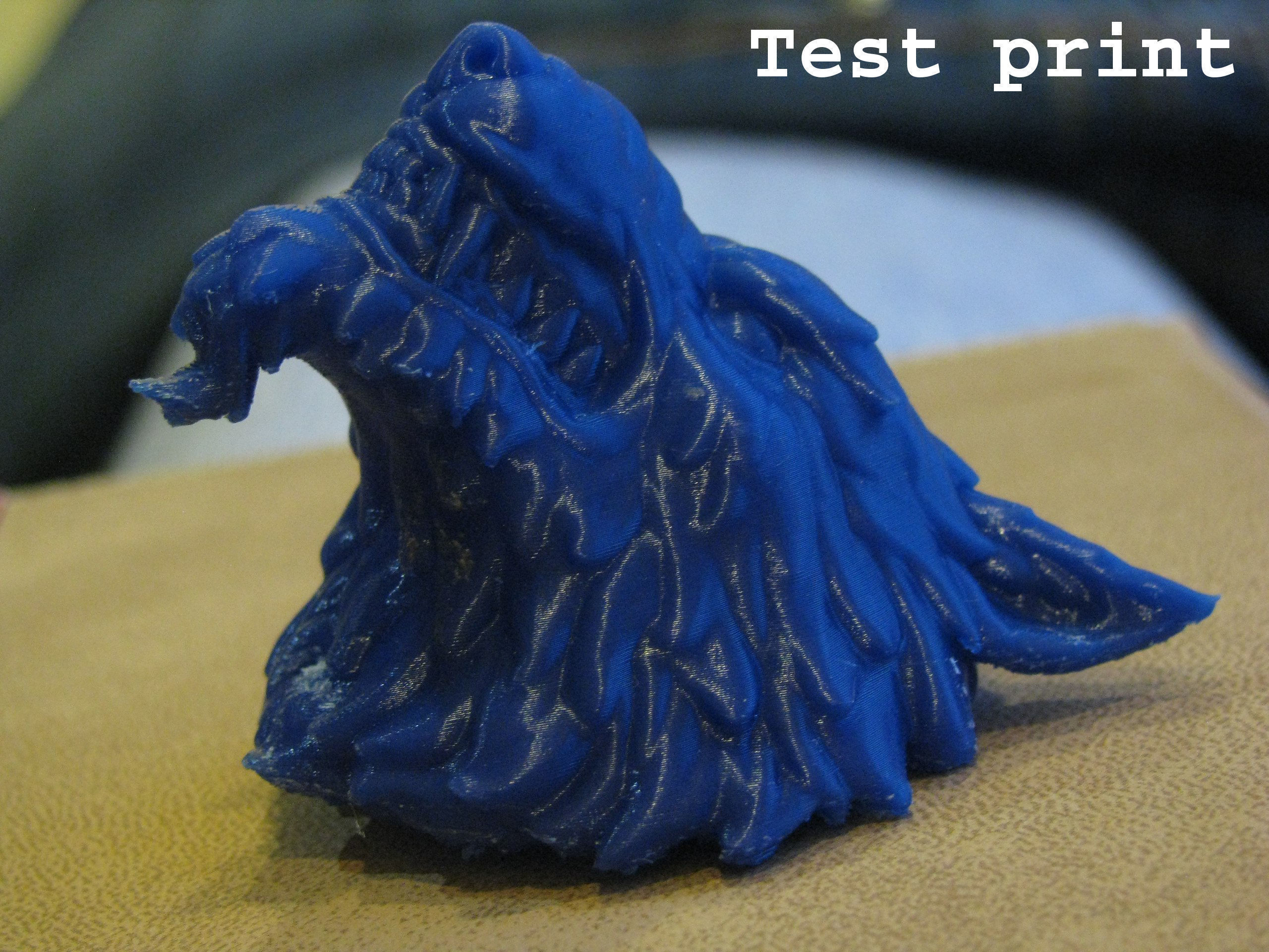 Wolf head 3D print model_17