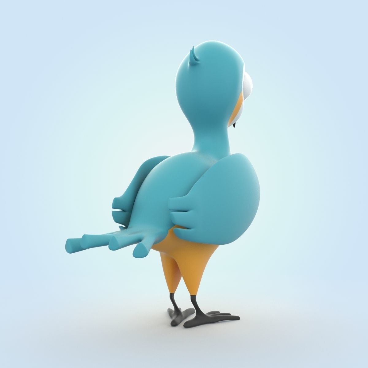 Macaw bird 3D model_2