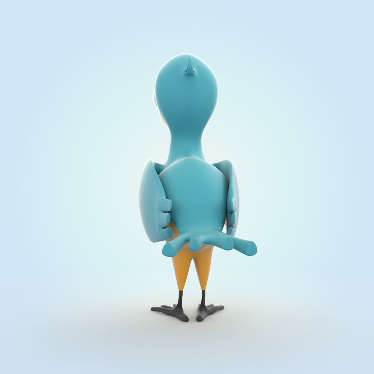 Macaw bird 3D model_3