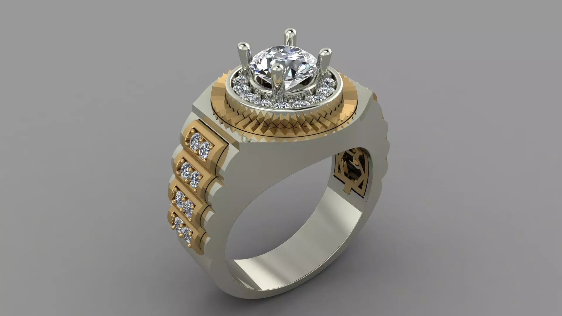 MEN RING 3D print model_0