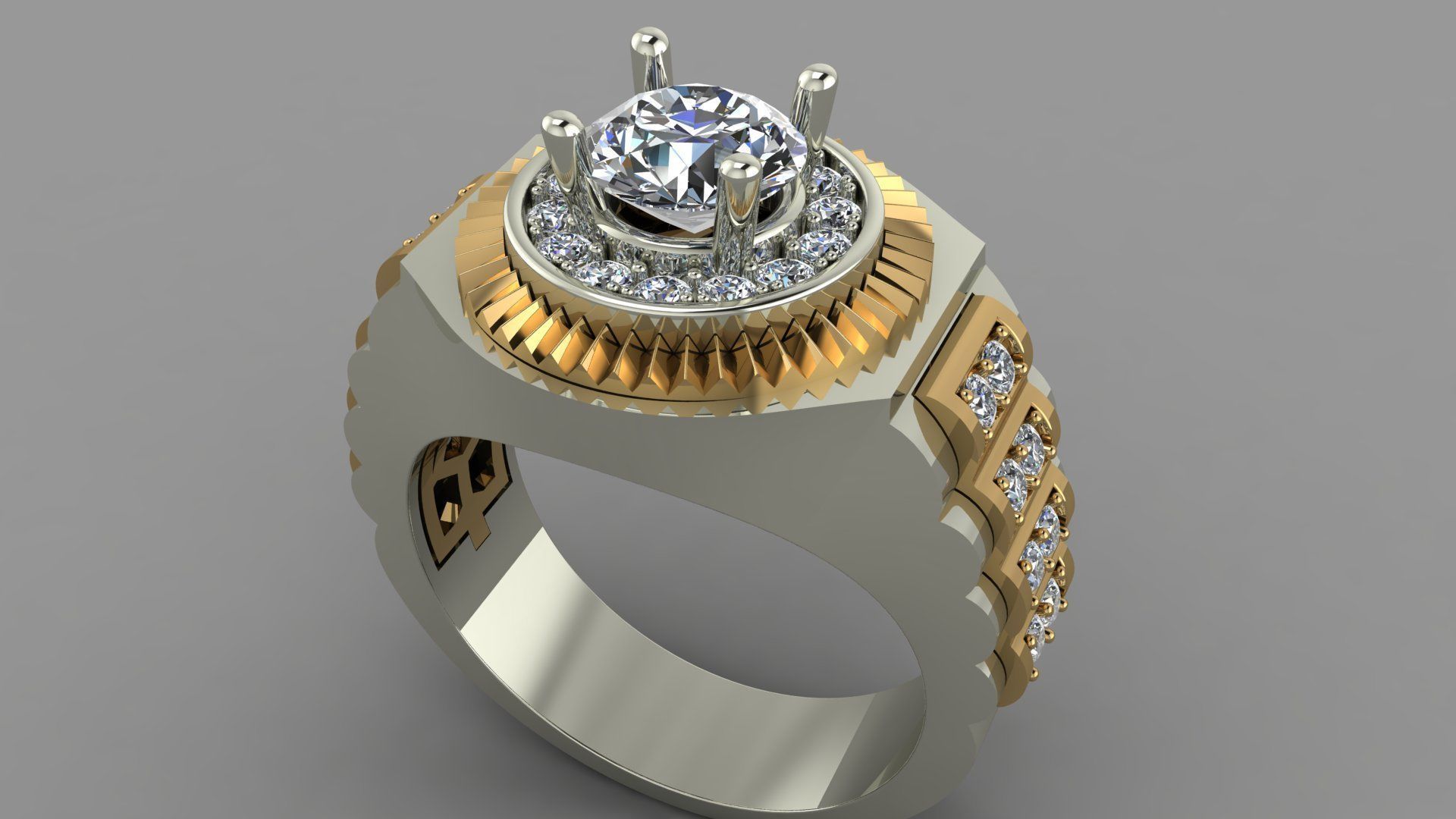 MEN RING 3D print model_2