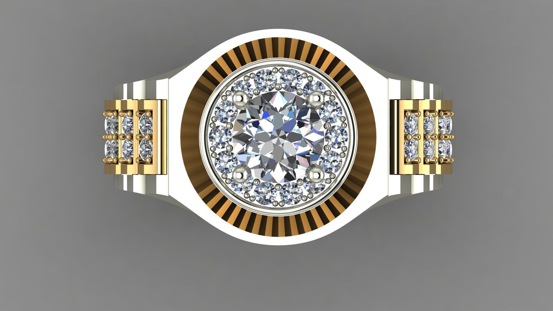 MEN RING 3D print model_1