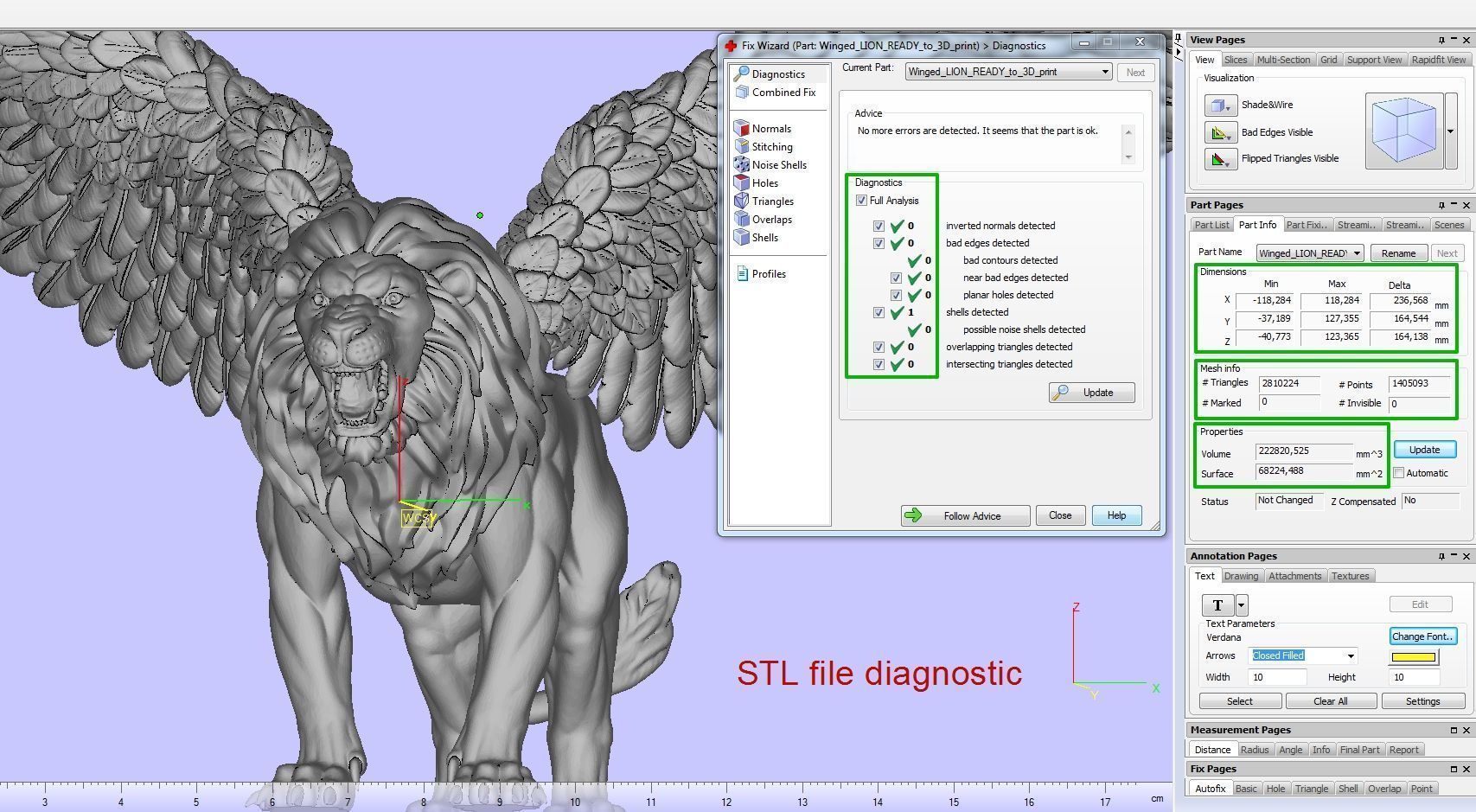 Winged Lion 3D print model_28