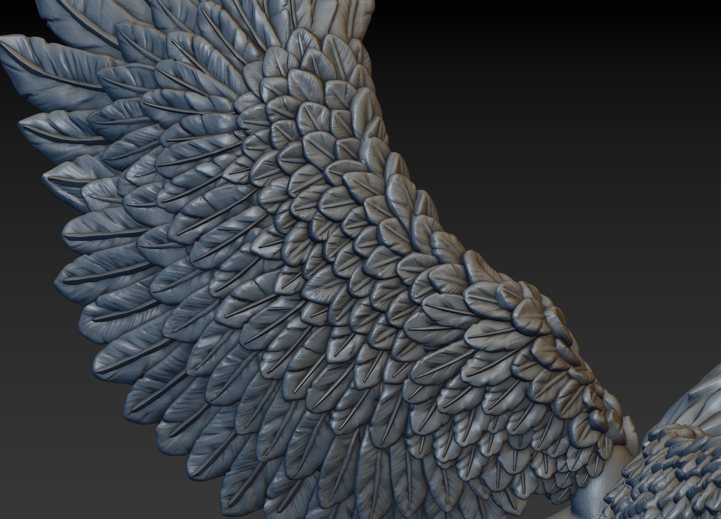 Winged Lion 3D print model_20