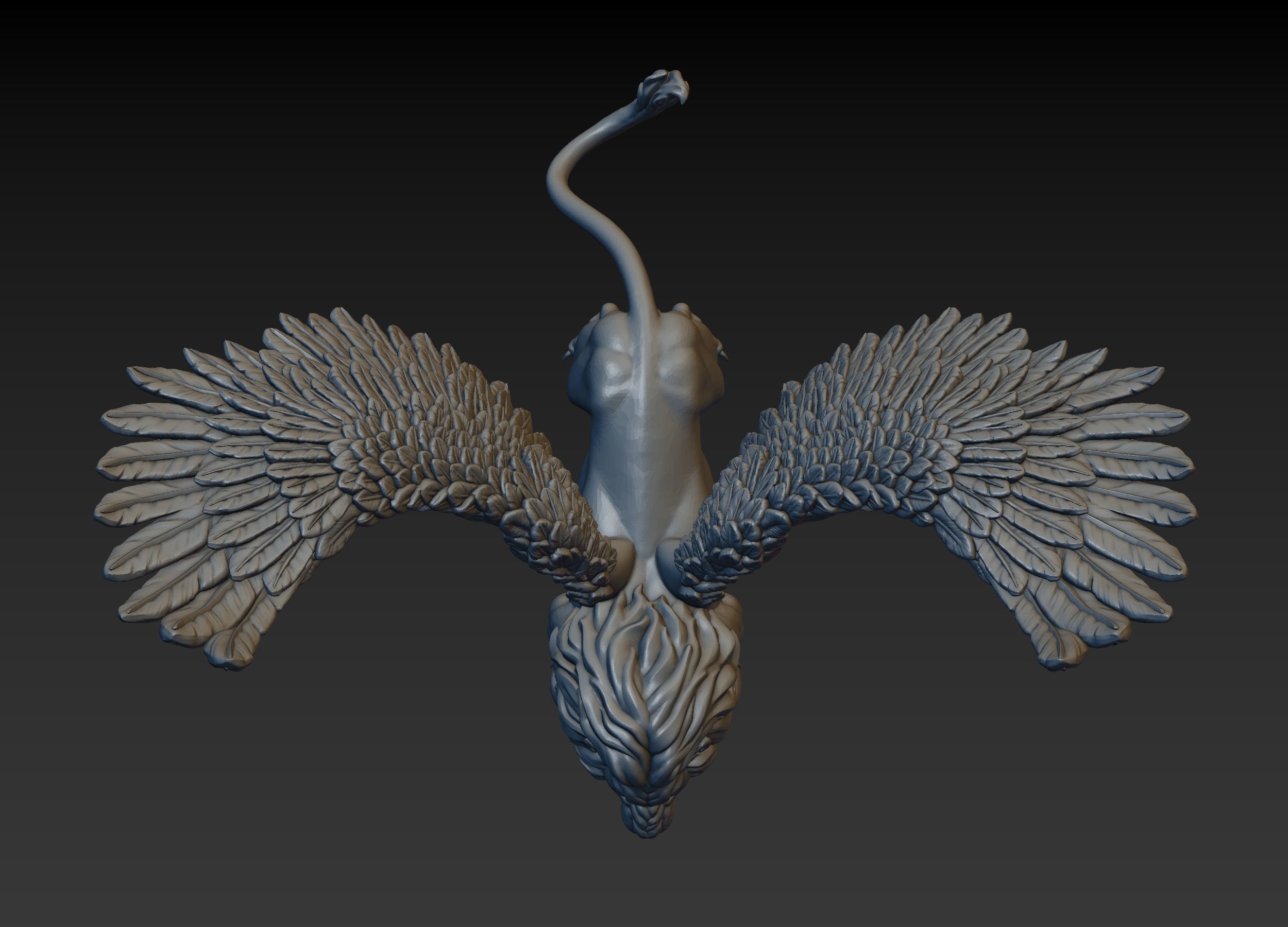 Winged Lion 3D print model_14