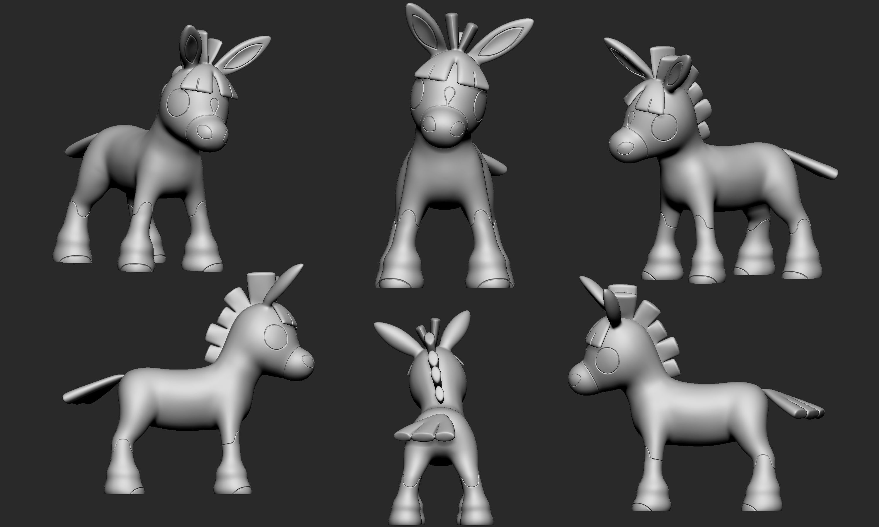 Pokemon - Mudbray with 2 poses 3D print model_4