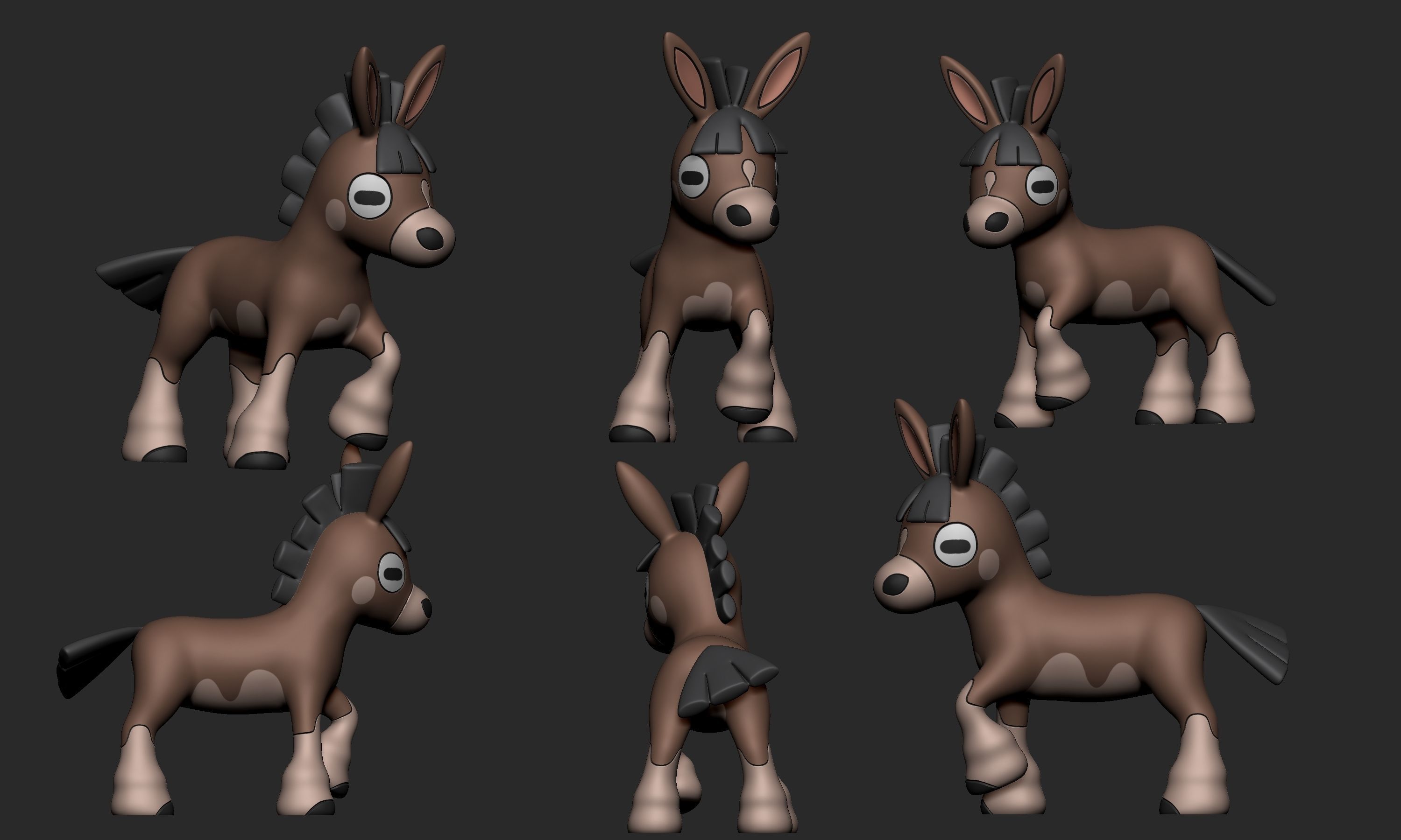 Pokemon - Mudbray with 2 poses 3D print model_6