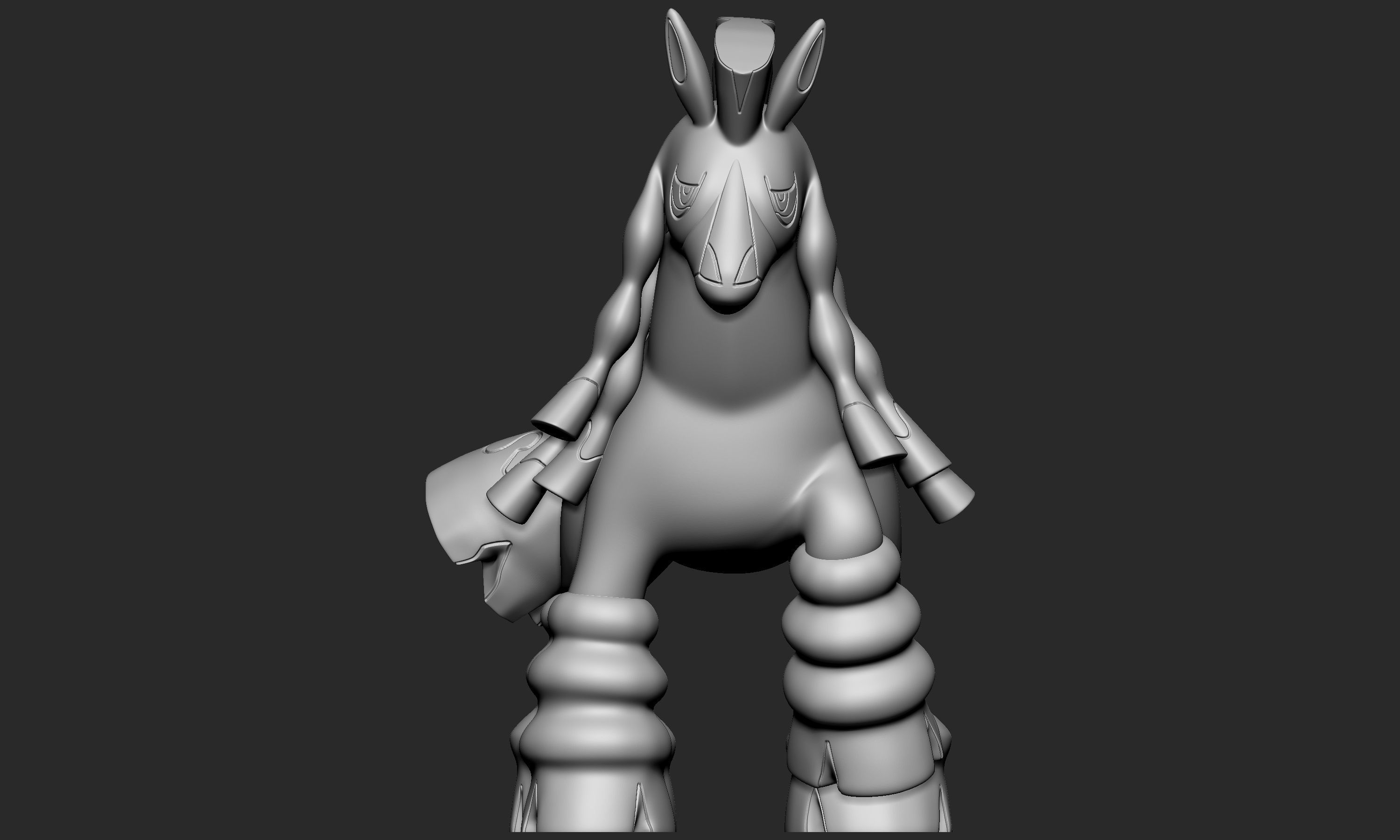 Pokemon - Mudsdale with 2 poses 3D print model_3