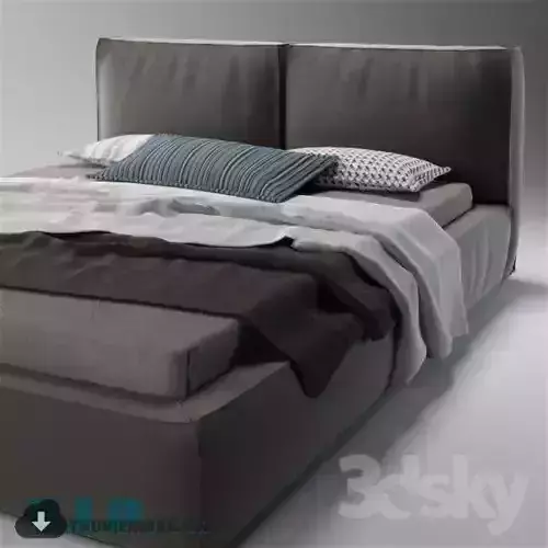 Modern Bed Low-poly 3D model