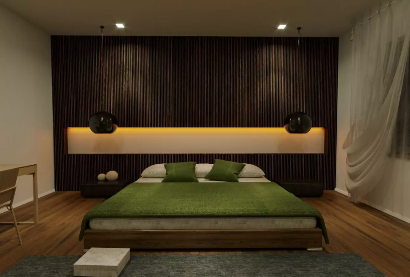 BED ROOM Free low-poly 3D model
