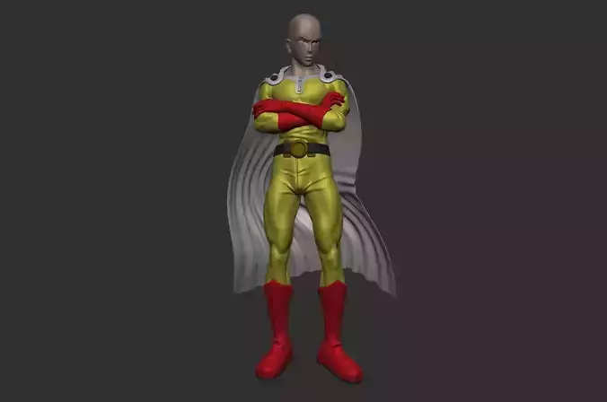 saitama - one punch man 3D print model