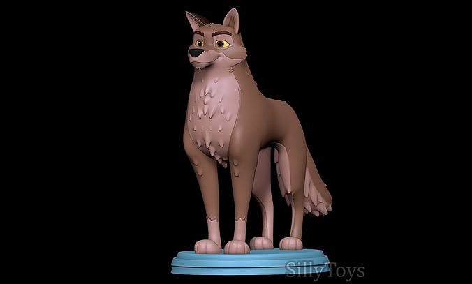 Balto statue 3D print model