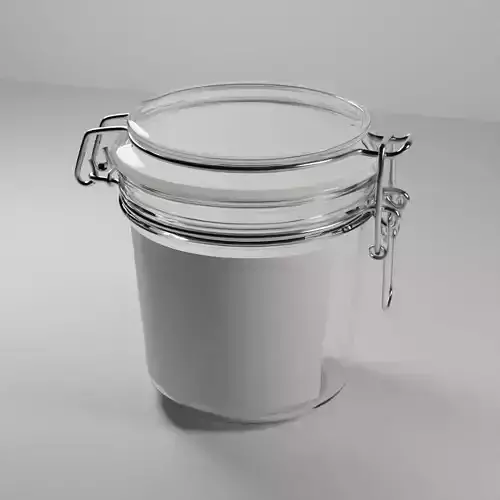 Glass jar container