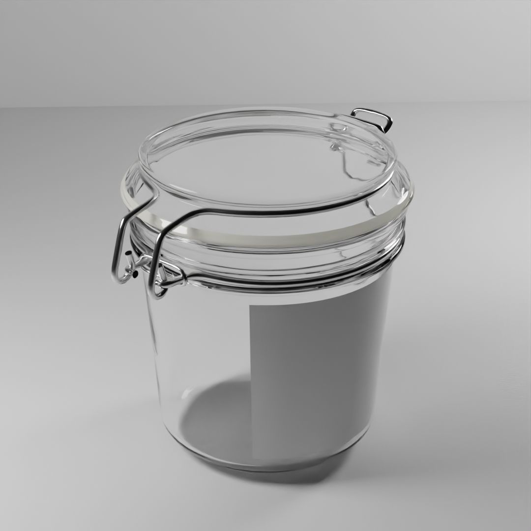 Glass jar container 3D model CGTrader