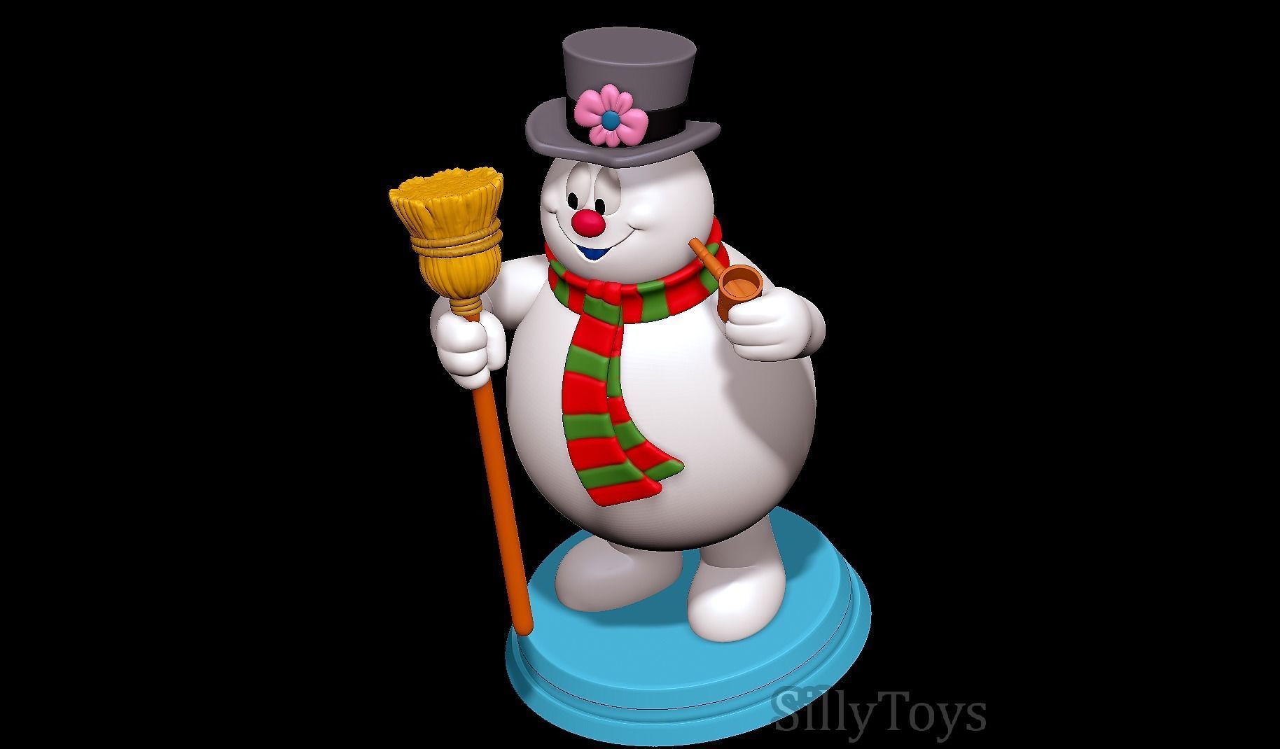 Frosty the Snowman  3D print model_4