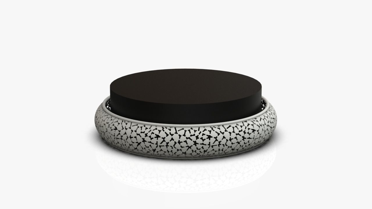 Bangle gold jar 3D print model_12