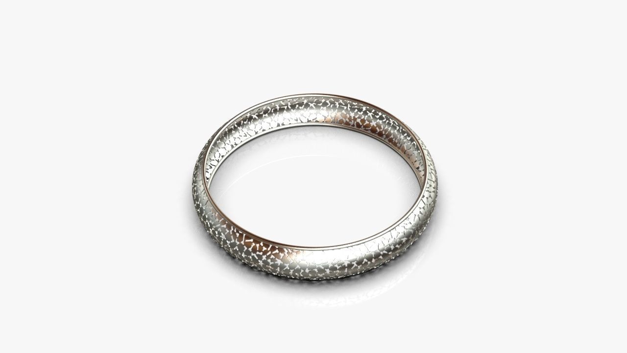 Bangle gold jar 3D print model_11