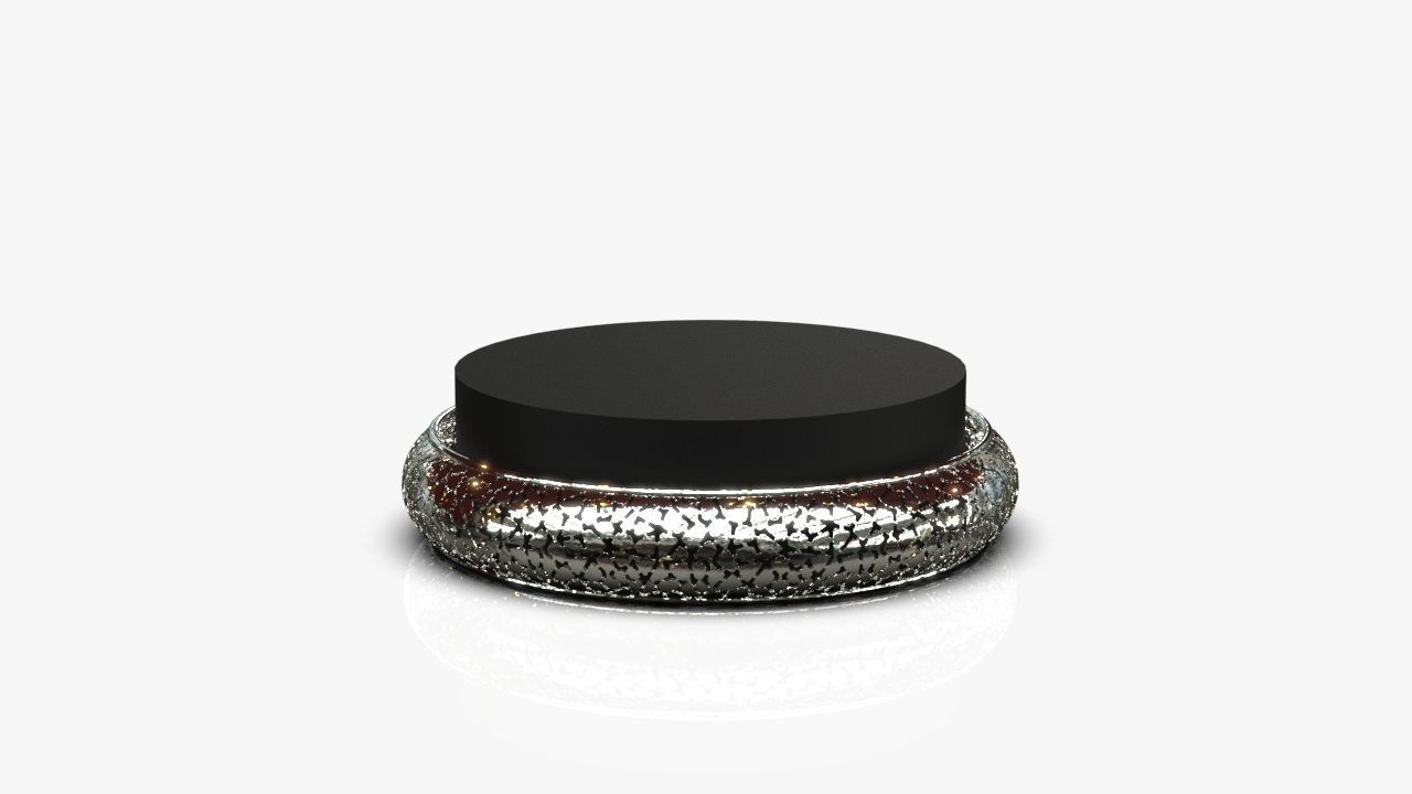 Bangle gold jar 3D print model_4