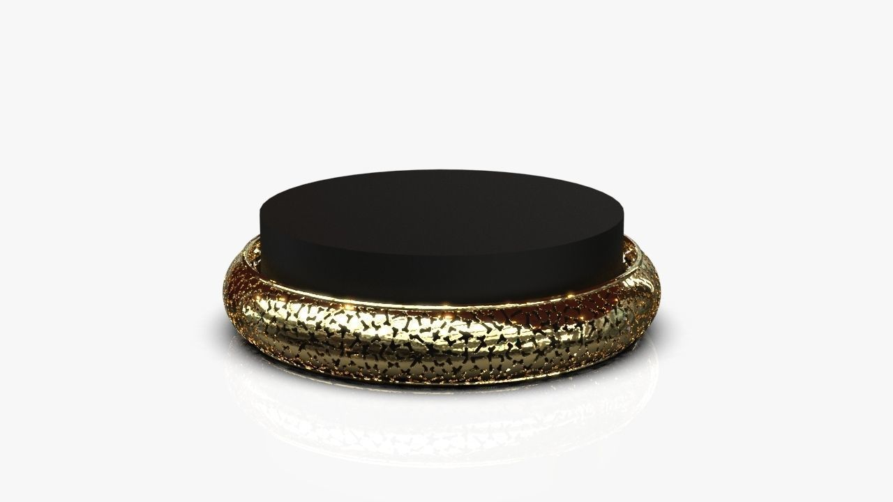 Bangle gold jar 3D print model_1