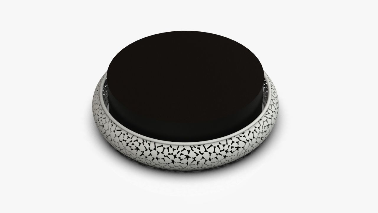 Bangle gold jar 3D print model_13