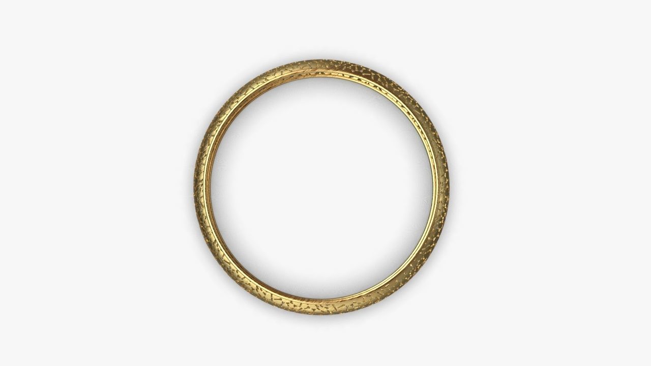 Bangle gold jar 3D print model_6