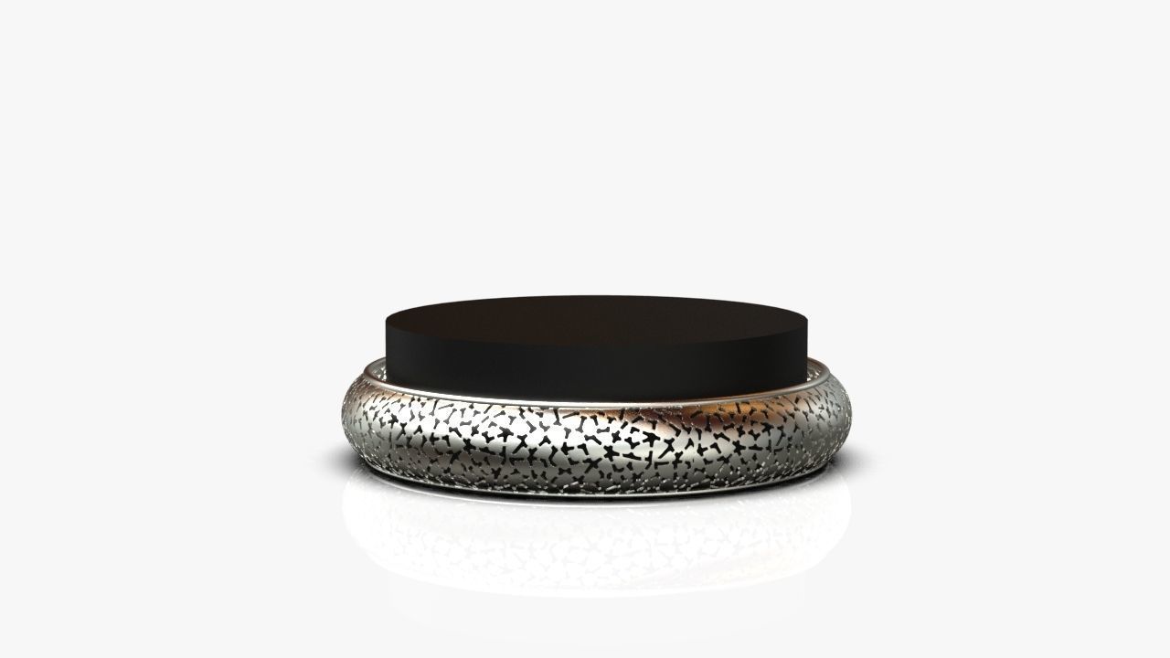 Bangle gold jar 3D print model_9