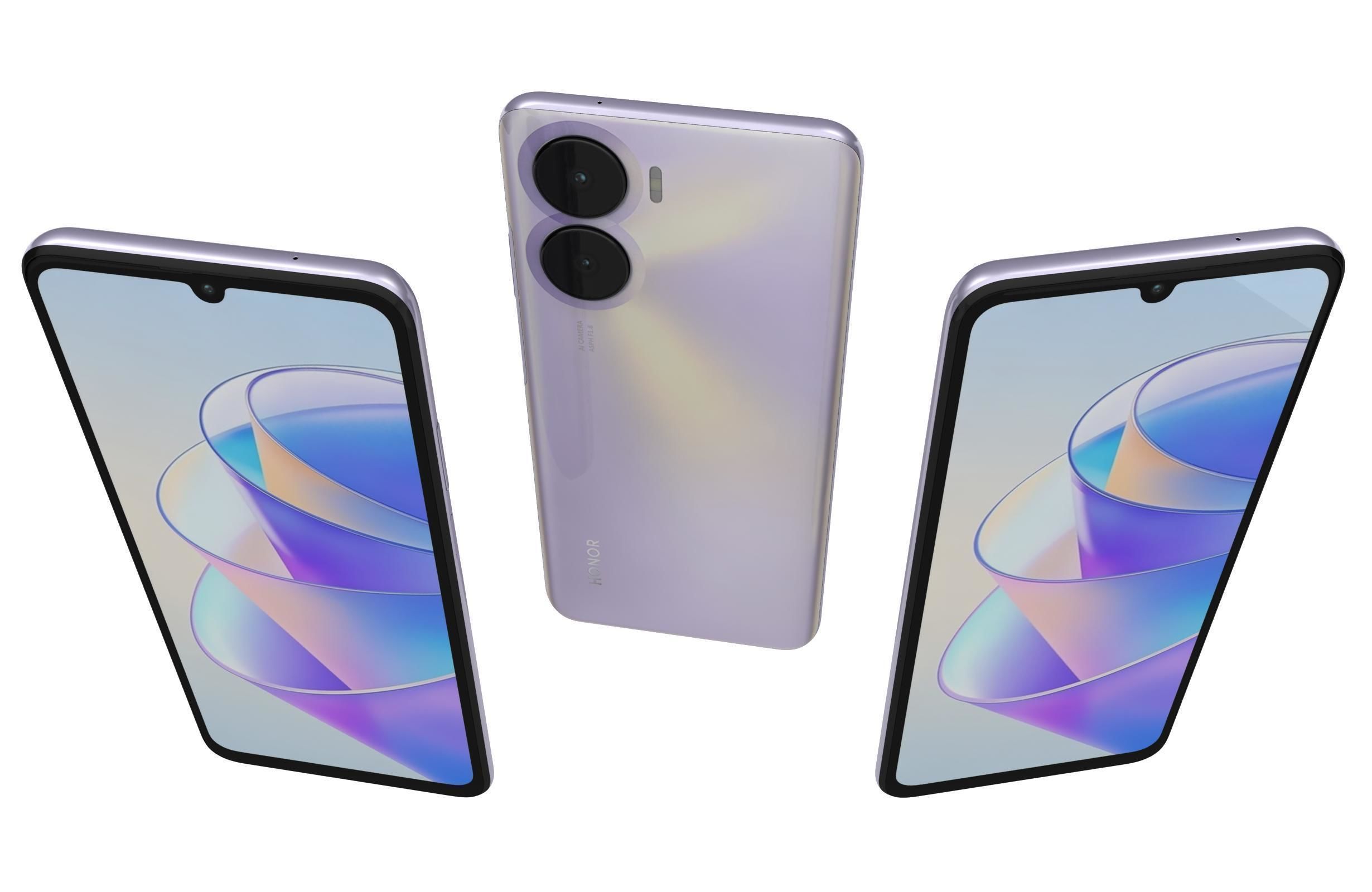 Honor Play 40 Plus Purple 3D model_1