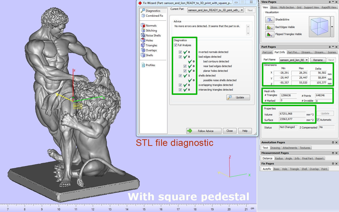 Samson and lion 3D print model_23