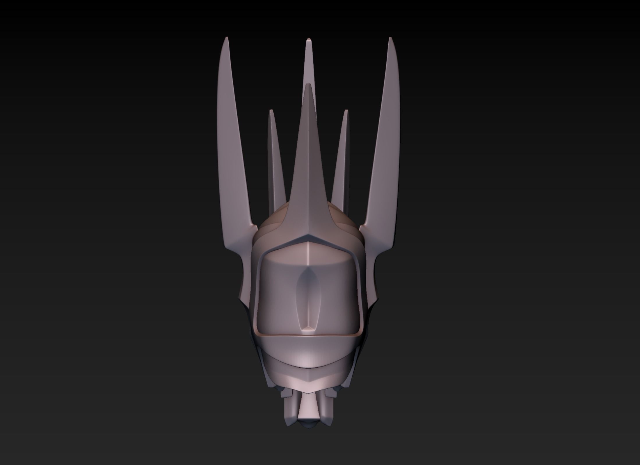 Sauron Helmet 3D print model_6