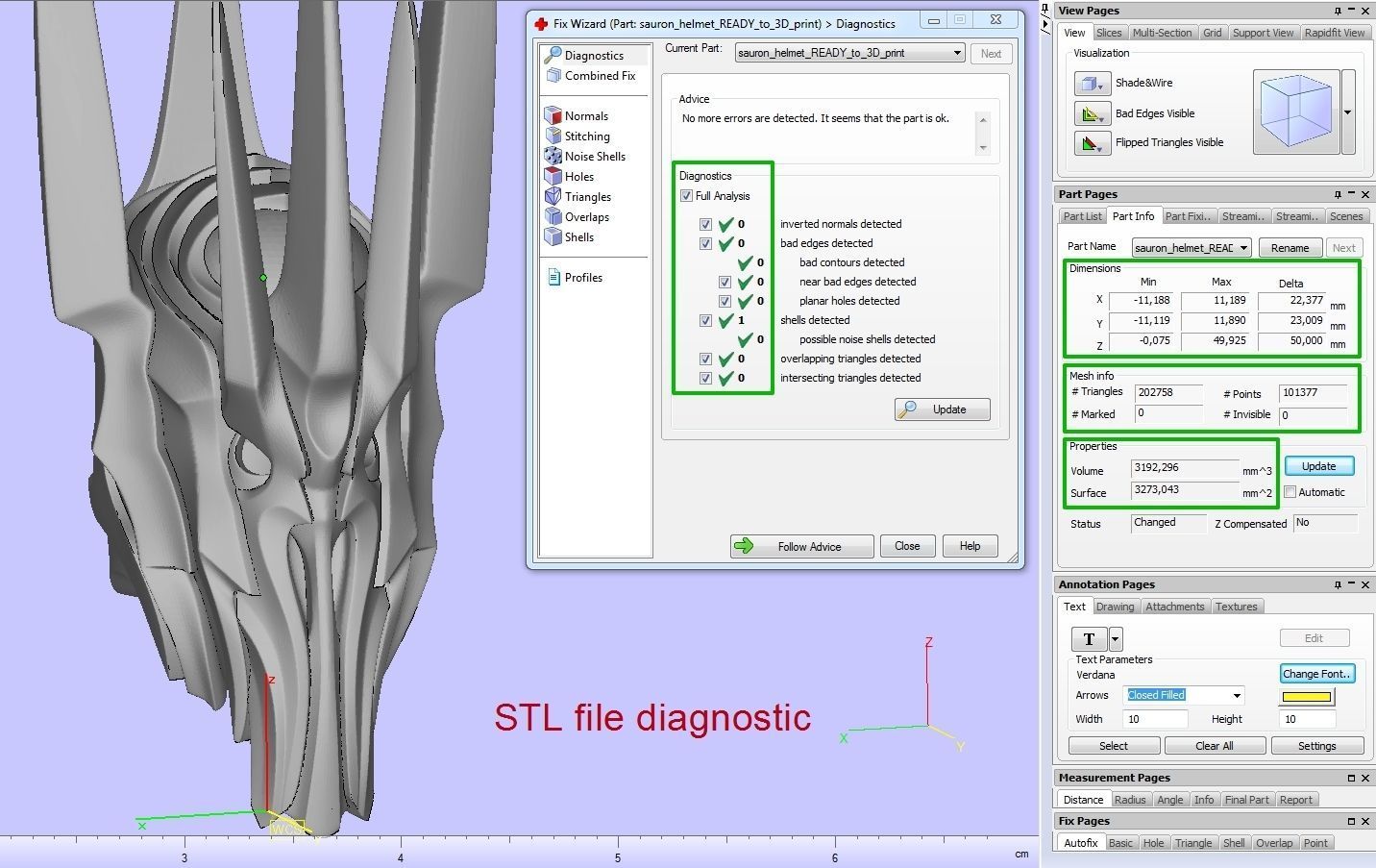 Sauron Helmet 3D print model_18
