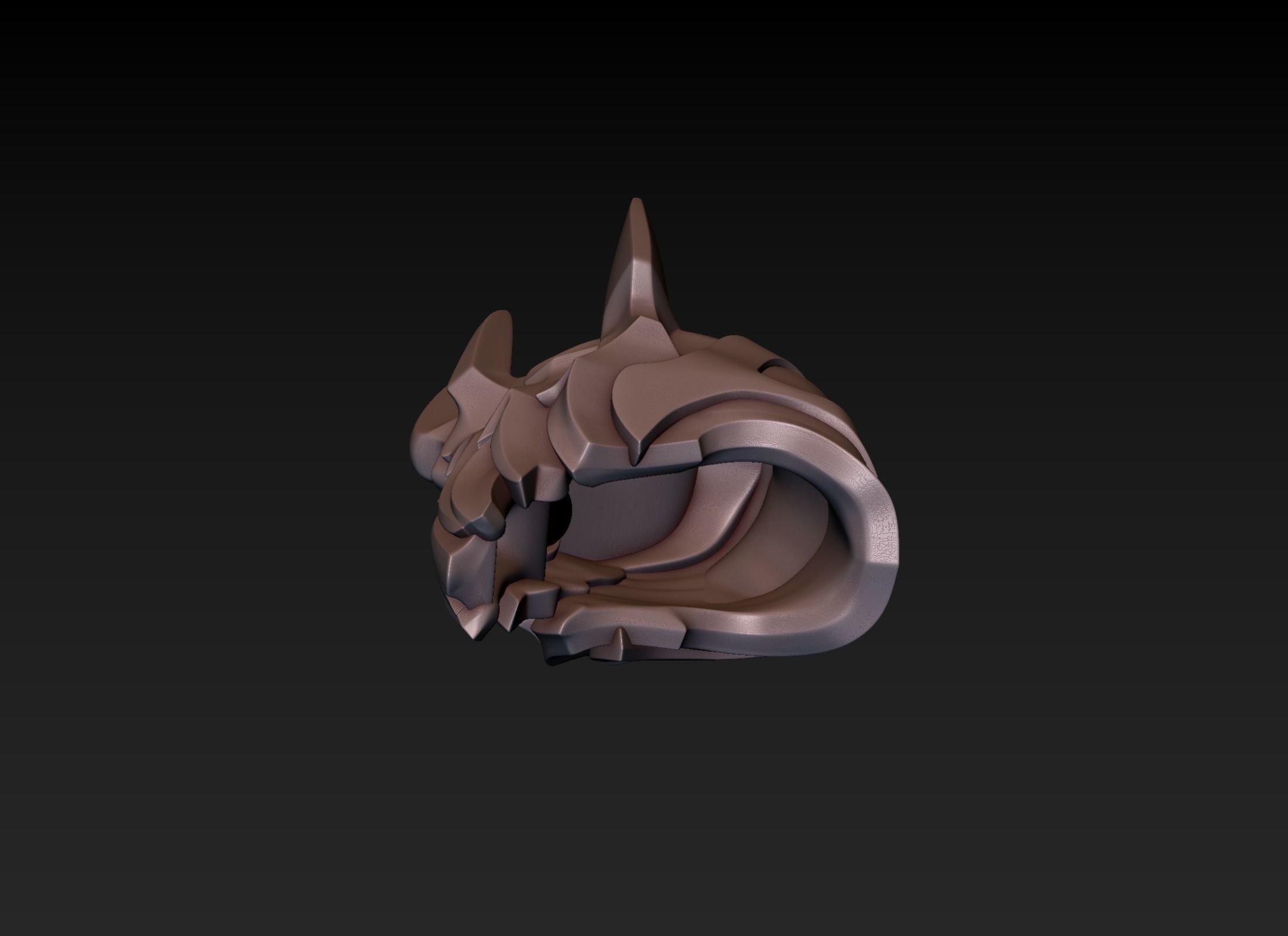 Sauron Helmet 3D print model_11